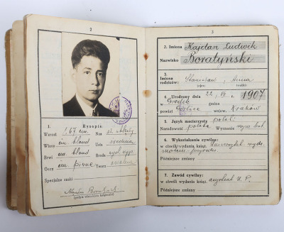 WW2 Polish Air Force Badges and Paperwork Archive of Famous Polish Zoologist and Professor Kajetan Ludwik Boratynski, Being Shot Down and Captured Until Liberation in 1945 - 28