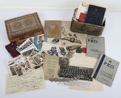 WW2 Polish Air Force Badges and Paperwork Archive of Famous Polish Zoologist and Professor Kajetan Ludwik Boratynski, Being Shot Down and Captured Until Liberation in 1945 - 31