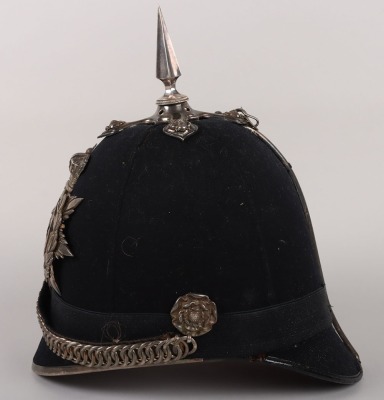 Rare Victorian Second Royal Cheshire Militia Home Service Helmet - 6