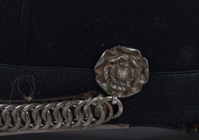 Rare Victorian Second Royal Cheshire Militia Home Service Helmet - 7