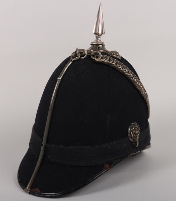 Rare Victorian Second Royal Cheshire Militia Home Service Helmet - 9
