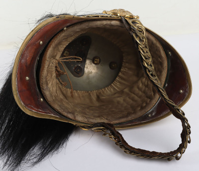 Victorian North Somerset Yeomanry 1847 &lsquo;Albert&rsquo; Pattern Dress Helmet - 10