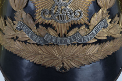 Kings Own Norfolk Imperial Yeomanry Officers Dress Helmet - 4