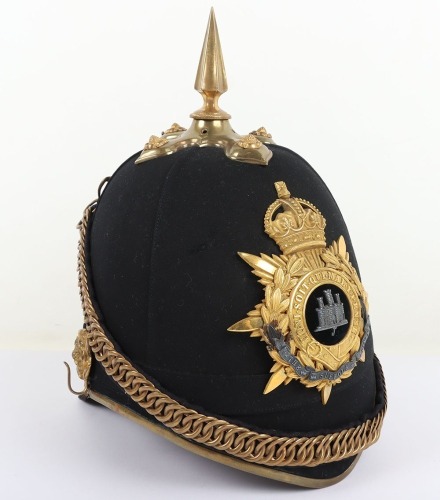 Post 1902 Suffolk Regiment Militia Officers Home Service Helmet