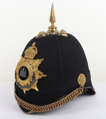 Post 1902 Suffolk Regiment Militia Officers Home Service Helmet - 2