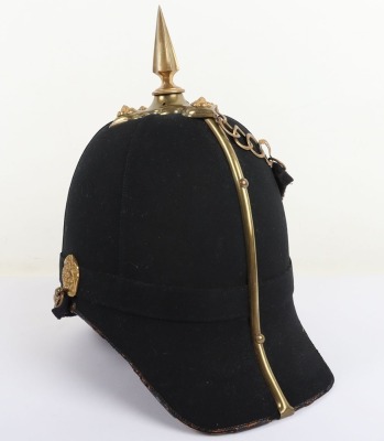 Post 1902 Suffolk Regiment Militia Officers Home Service Helmet - 5