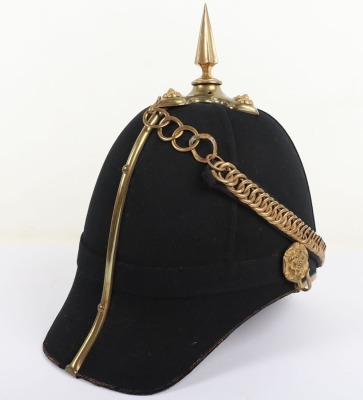 Post 1902 Suffolk Regiment Militia Officers Home Service Helmet - 6