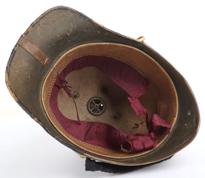 Post 1902 Suffolk Regiment Militia Officers Home Service Helmet - 7