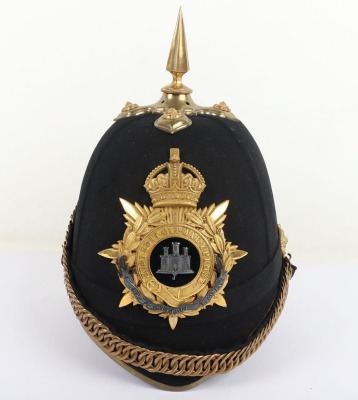 Post 1902 Suffolk Regiment Militia Officers Home Service Helmet - 9