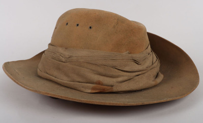 Rare Boer War Imperial Yeomanry Slouch Hat - 3