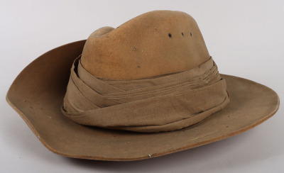 Rare Boer War Imperial Yeomanry Slouch Hat - 5
