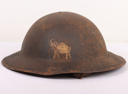 WW1 British Steel Combat Helmet with Divisional / Corps Formation Sign