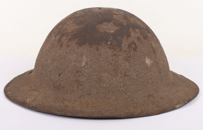 WW1 British Steel Combat Helmet with Postcard Sent Back from the Front - 6
