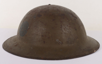 WW1 British Battalion / Divisionally Marked Steel Combat Helmet Shell