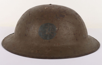 WW1 British Battalion / Divisionally Marked Steel Combat Helmet Shell - 3