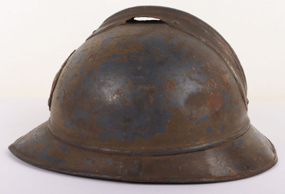 Scarce WW1 Imperial Russian M-15 Adrian Steel Helmet Shell - 5