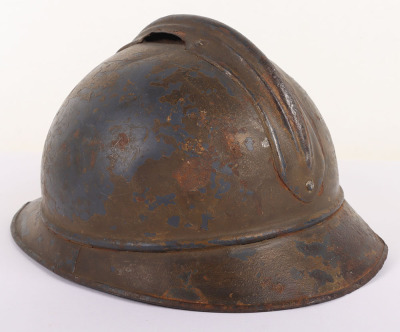 Scarce WW1 Imperial Russian M-15 Adrian Steel Helmet Shell - 6
