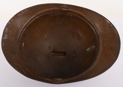 Scarce WW1 Imperial Russian M-15 Adrian Steel Helmet Shell - 8