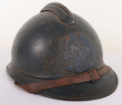 WW1 French Medical Service M-15 Adrian Steel Helmet