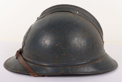 WW1 French Medical Service M-15 Adrian Steel Helmet - 5