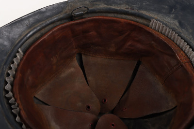 Rare WW1 French Colonial Naval / Marines Adrian Pattern Helmet - 9