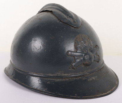 WW1 French Artillery Adrian Pattern Steel Helmet