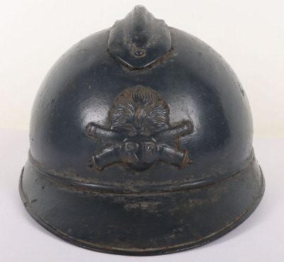 WW1 French Artillery Adrian Pattern Steel Helmet - 2