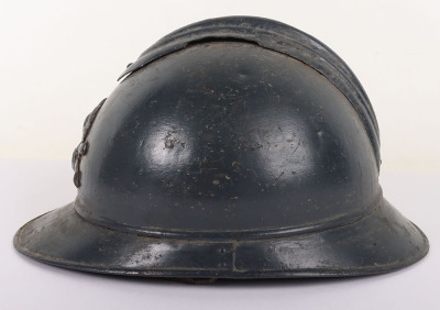 WW1 French Artillery Adrian Pattern Steel Helmet - 5