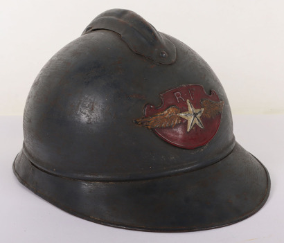 French Aviation Service M-15 Adrian Pattern Steel Helmet