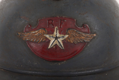 French Aviation Service M-15 Adrian Pattern Steel Helmet - 3