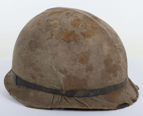 Falklands War Argentinian Marines Combat Helmet with Camouflaged Cover