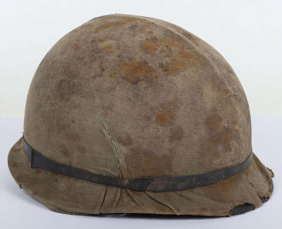 Falklands War Argentinian Marines Combat Helmet with Camouflaged Cover