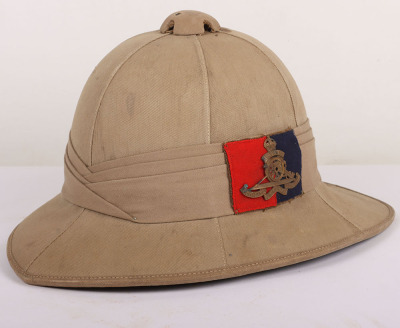 WW2 Royal Artillery Foreign Service Wolseley Pattern Sun Helmet