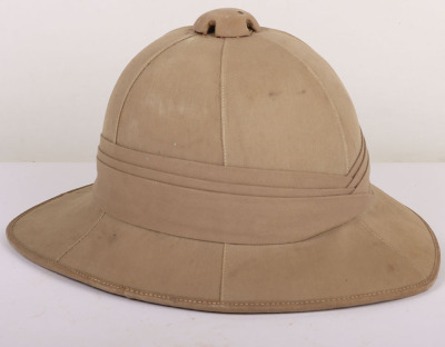 WW2 Royal Artillery Foreign Service Wolseley Pattern Sun Helmet - 4