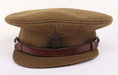 WW2 Essex Regiment Officers Service Dress Peaked Cap - 2