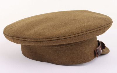 WW2 Essex Regiment Officers Service Dress Peaked Cap - 5