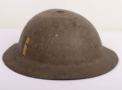 WW2 British Royal Army Medical Corps Steel Combat Helmet - 4