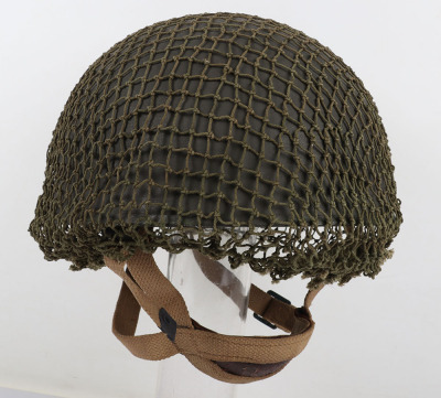 WW2 British 1944 Dated Paratroopers Steel Combat Helmet - 2
