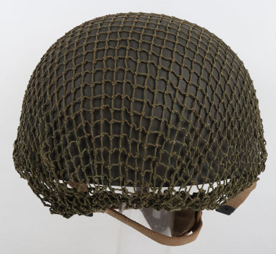 WW2 British 1944 Dated Paratroopers Steel Combat Helmet - 6