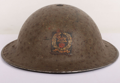 WW2 British Mk.II Helmet with Hampshire Regiment Decal