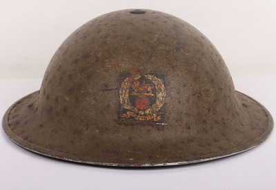 WW2 British Mk.II Helmet with Hampshire Regiment Decal