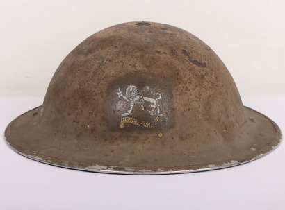 WW2 British MK.II Helmet with Herefordshire Regiment Decal