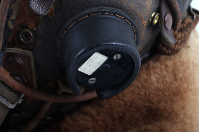 WW2 RAF Flying Helmet, Goggles and Mask Worn Operationally by W/O Sid Cannon, Air Gunner with No 460 Squadron - 11