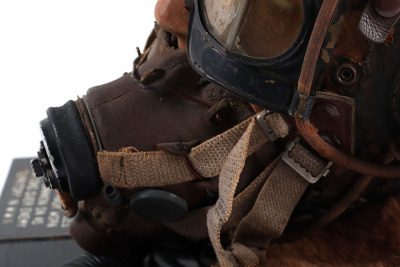WW2 RAF Flying Helmet, Goggles and Mask Worn Operationally by W/O Sid Cannon, Air Gunner with No 460 Squadron - 12