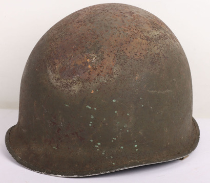 WW2 US Army M1 Fixed Bale Front Seam Helmet Shell