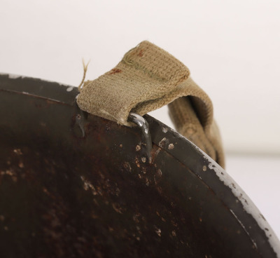 WW2 US Army M1 Fixed Bale Front Seam Helmet Shell - 7