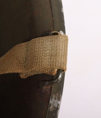 WW2 US Army M1 Fixed Bale Front Seam Helmet Shell - 9
