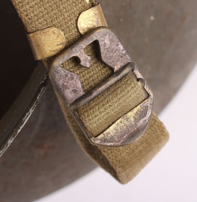WW2 US Army M1 Fixed Bale Front Seam Helmet Shell - 10