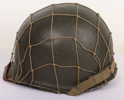 WW2 US Army M1 Helmet, Fixed Bale Front Seam - 4