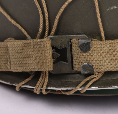 WW2 US Army M1 Helmet, Fixed Bale Front Seam - 5